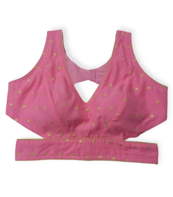 Picture of Deep Neck Katan Blouse For Girls