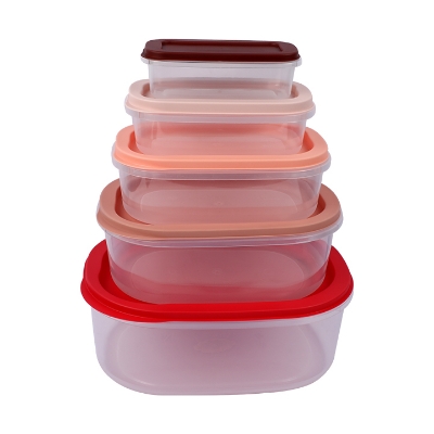 Buy 5-Piece Lid & Lid Rtg Container Set - Durable, Space-Saving Storage at Best Price In Bangladesh