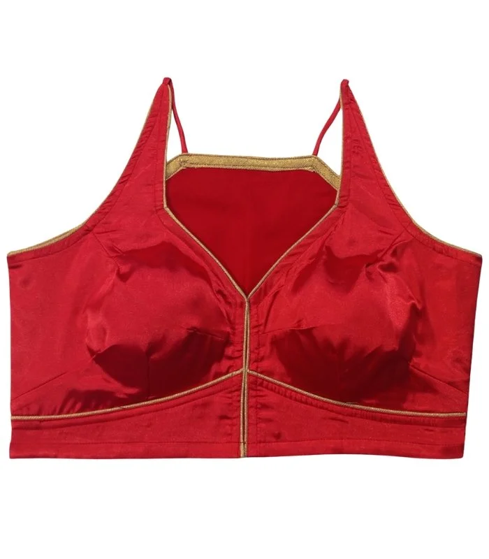 Picture of Sleeveless Red Color Blouse For Women