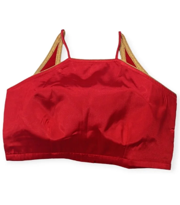 Picture of Sleeveless Red Color Blouse For Women