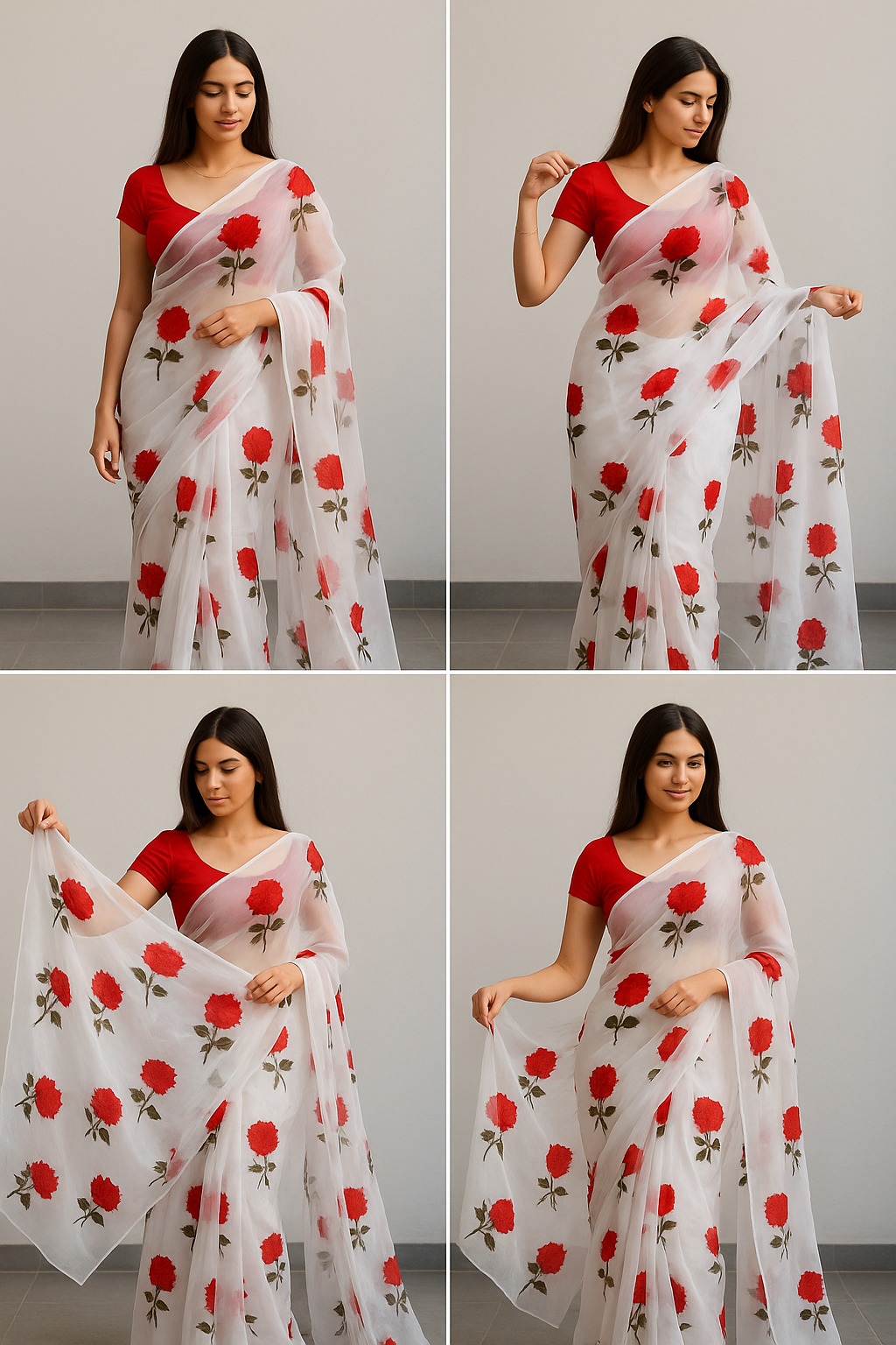 Picture of Georgette High Quality Stylish Fashionable & Elegant Design Saree. Saree with Blouse for Women