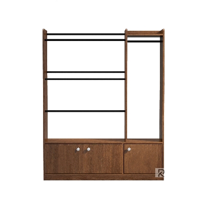 Picture of RK Furniture Modern Alna With 3 Storage Cabinet and Shelf for Home