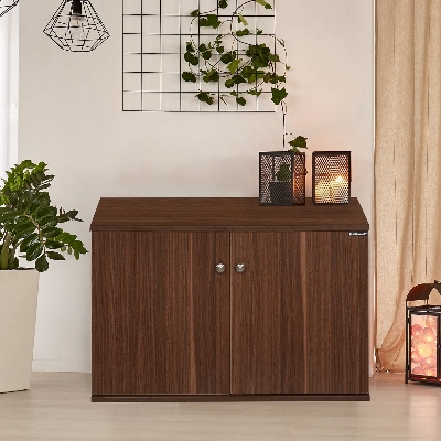 Picture of RK Furniture Classic Shoe Rack Organizer/ Shoe Cabinet for Entryway or Shoes Storage Cabinet Size: H20XL30XD12