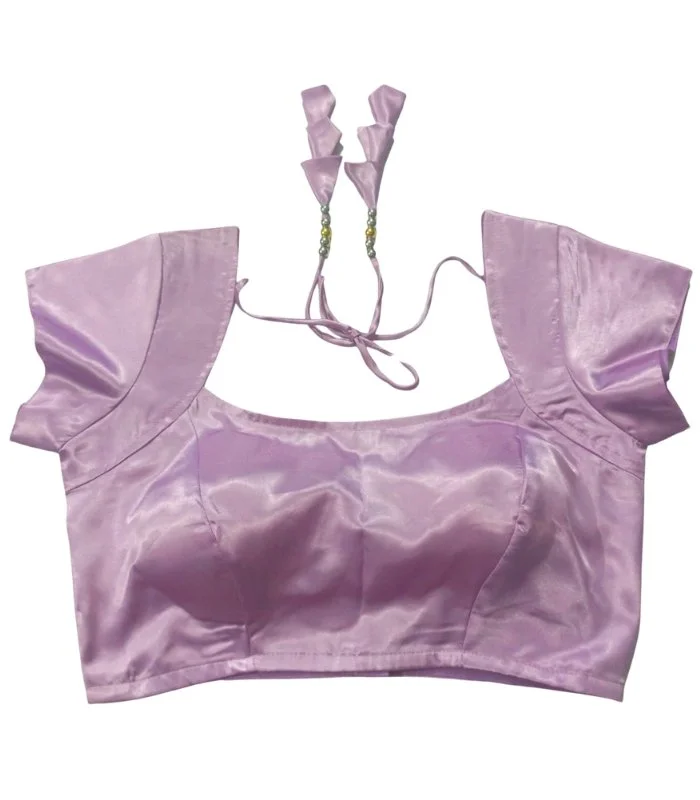 Picture of Lavender Color Semi Backless Blouse