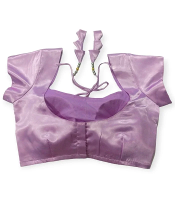 Picture of Lavender Color Semi Backless Blouse