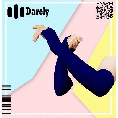 Picture of Hand Sleeves Uv Outdoor Sports Sun Protection For Men Women Navy Blue Color ( Jc Sports) - Hand Sleeves