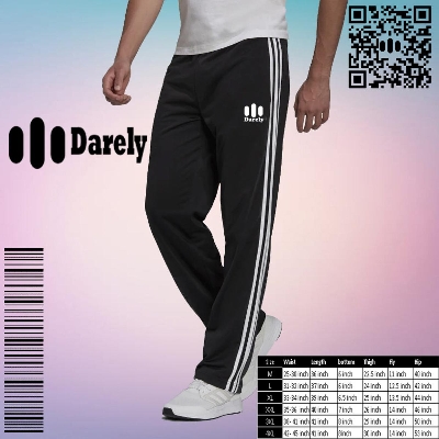 Picture of 3 STEP MEN'S BLACK SPORTS TROUSERS