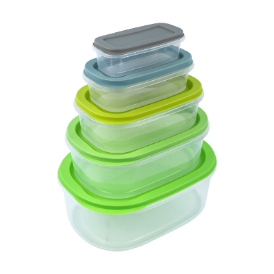 Picture of 5-Piece Lid & Lid Rtg Container Set - Durable, Space-Saving Storage (Exclusively For Othoba)