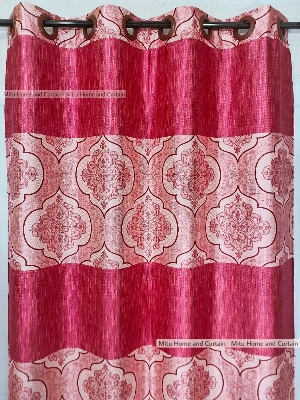 Buy curtain-porda-synthetic-curtains-indian-window-protector-4580-inch-standard-size-wine-red-art-4-kuchi-curtain- at Best Price In Bangladesh