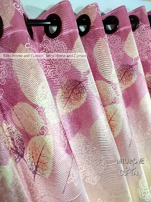 Buy curtain-porda-synthetic-curtains-indian-porda-window-protector-4380-inch-standard-size-4-kuchi-curtain-pink-lefa-art- at Best Price In Bangladesh