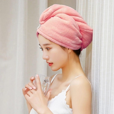 Picture of Magic Hair Wrap Bath Salon Towels Fast Drying Absorbent Cap For Women And Girls