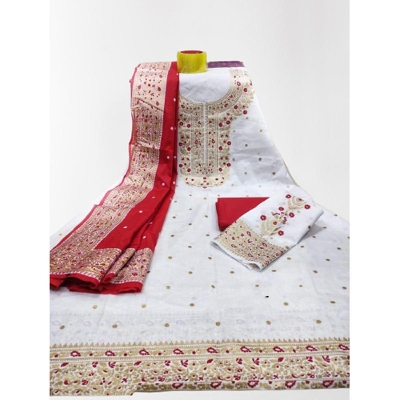 Picture of Boishakhi And Eid special Glorius Design High quality fabric, stylish design, and comfortable salwar Kamiz {Three Piece}