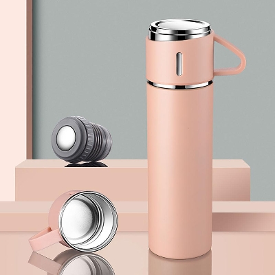 Picture of Thermos Set Stainless Steel Vacuum Flask Gift Set With One Cups