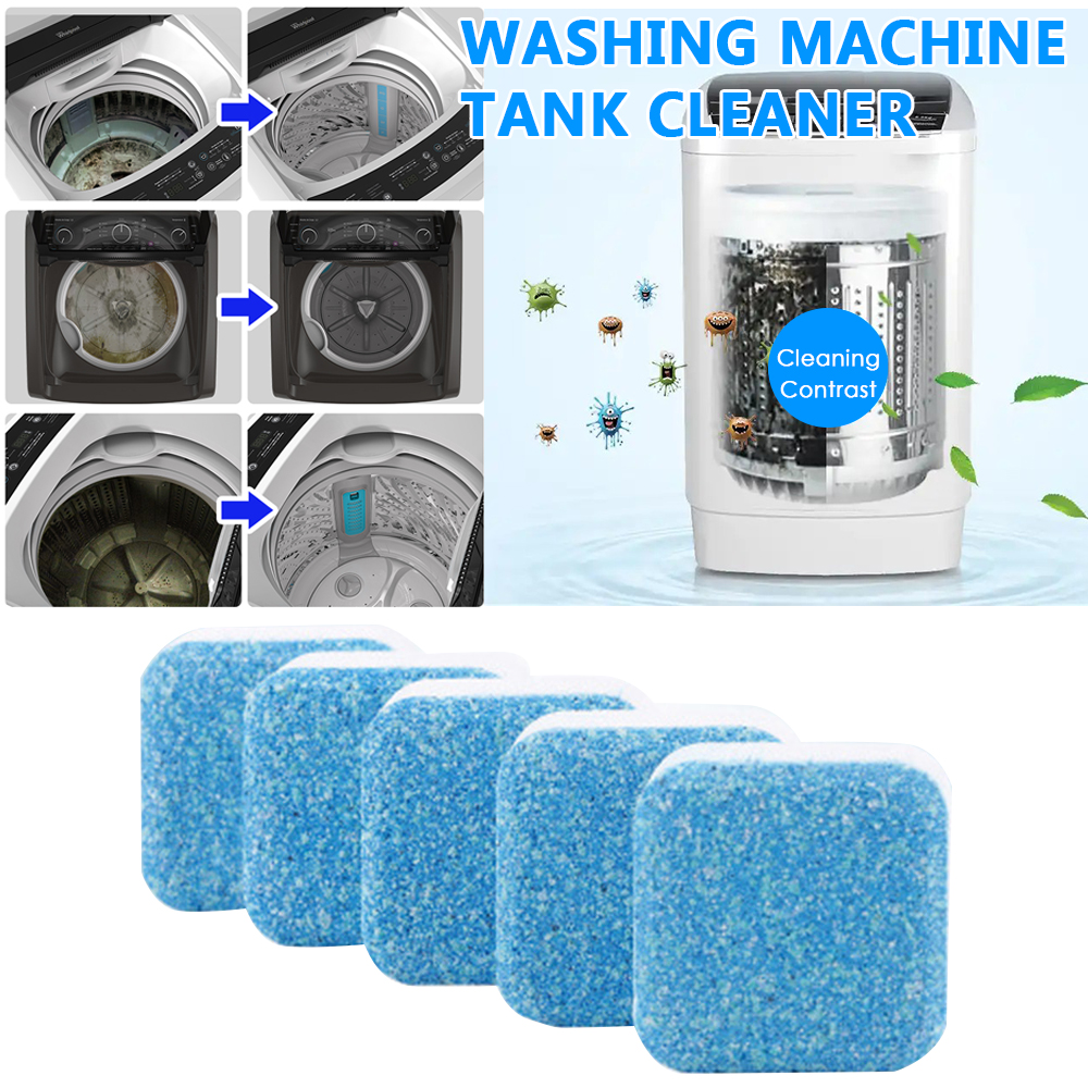 Picture of 12 Pcs Washing Machine Cleaner Washer Cleaning Detergent Effervescent Washer Cleaner - Glass Cleaner