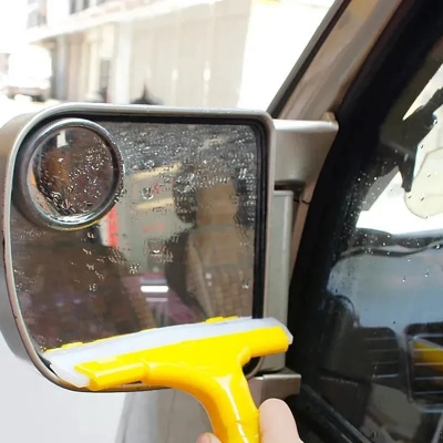 Picture of Car Window Water Scraper Wiper Silicone Blade Squeegee Mirror Washing Cleaning Tool Car Accessories Home Window Clean Brush 1pcs