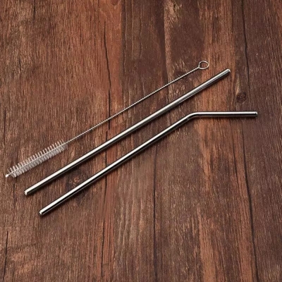 Picture of Metal Straws Reusable Metal Straw Stainless Steel Metal Straw Metal Straw Cleaner Metal Straw Metal Straw With Tumbler 3pcs pack