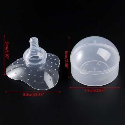 Picture of 1Pcs Soft Nipplle Premium Protector Food Grade Breastfeeding Shields Feeding Breast Pad Shield