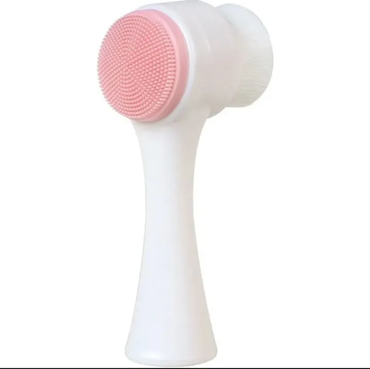Picture of Hot Double-Sided Silicone Cleansing Brush: Portable Deep Pore Cleaning and Massage Tool for Radiant Skin