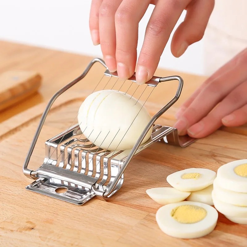 Picture of Kitchen Vegetables Fruit Egg Slicer Section Cutter Stainless Steel Mushroom Tomato Cutter Kitchen Machine Cutter