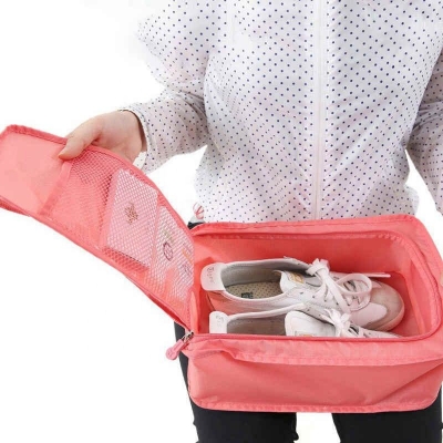 Picture of Waterproof Shoes Clothing Bag Convenient Travel Storage Bag Nylon Portable Organizer Bags Shoe Sorting Pouch