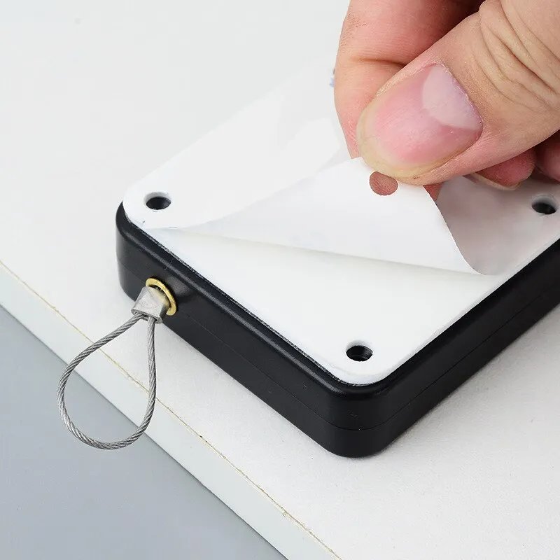 Picture of 1pc Black Punch Free Automatic Sensor Door Closer Automatic Shutdown Device Non Punching Telescopic Sliding Device