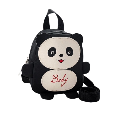 Picture of Nylon Animal Children Backpacks Kids Preschool Bags 10 inch Length Cartoon Panda Book Bags for Baby Girl Boy Anti Lost Backpack for Kid