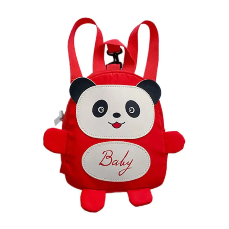 Picture of Nylon Animal Children Backpacks Kids Preschool Bags 10 inch Length Cartoon Panda Book Bags for Baby Girl Boy Anti Lost Backpack for Kid