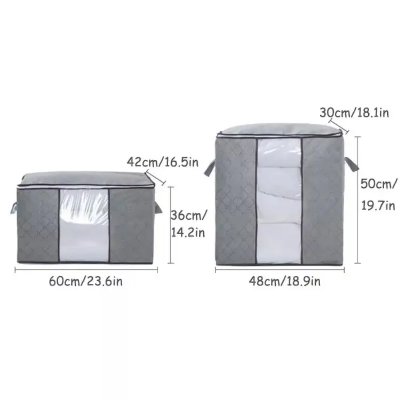 Picture of Cloths Storage Organizer Bags. Blankets Cover, Cloth Organizer, Winter Wardrobe Storage Organizer 22/16 inc