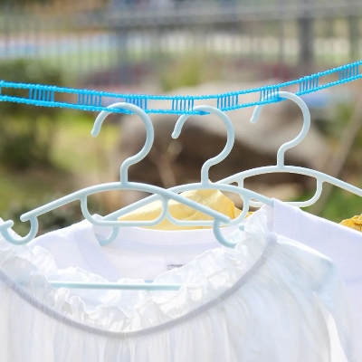 Picture of Line Airing Rope Non-Slip Windproof Clotheslines Cloth Drying Stand Outdoor Laundry Rope With Tensioner Portable Travel Clothes