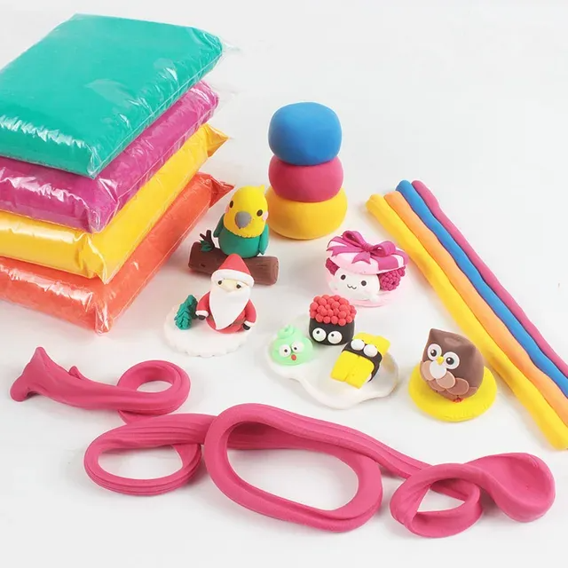 Picture of 12 Pcs Colors Air Dry Clay for Kids Non-Toxic Soft & Ultra Light Modeling Clay  Accessories and Sculpting Tools, Perfect Creative Gift for Boys & Girls