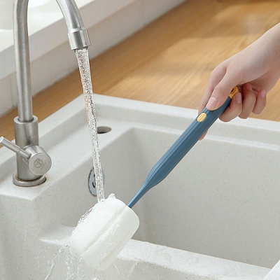 Picture of Glass Kettle Cleaning Cup Washing Brushes Bottle Sponge Long Handle Brush