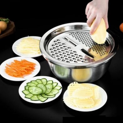 Picture of Vegetable Cutter With Drain Basket 3 In 1