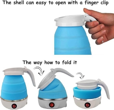 Picture of Foldable Travel Electric Kettle-Multicolour
