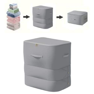 Picture of Ultra Space-Saving Self-Compression Organizer, Storage Tote for Space Saving, Clothes Compression Bag, Expandable Moving Organizer Bags  Organizer,