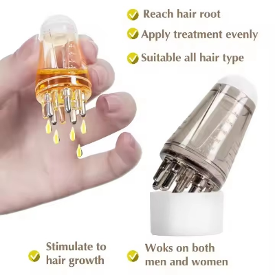Picture of Hair Scalp Comb Oil Applicator Ball Root Comb Applicator Bottle Scalp Massager Hair Oil Applicator