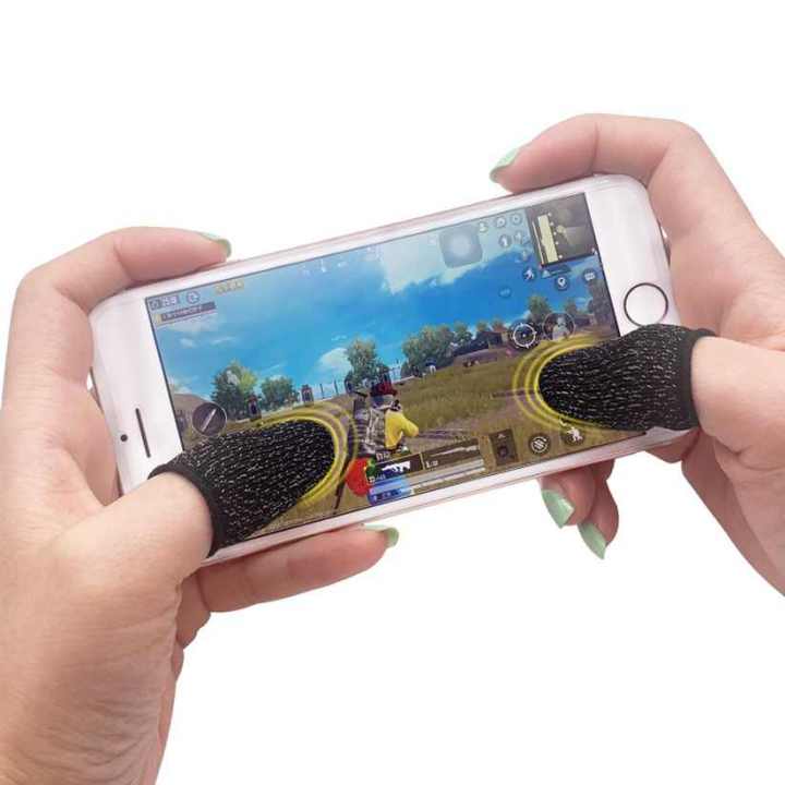 Picture of 4 pcs / 2 Pair Breathable Mobile PUBG Finger Sleeve Press Trigger Game Controller Sweatproof Gloves