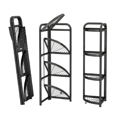 Picture of 4 layer foldable corner shelves home and  kitcken decore