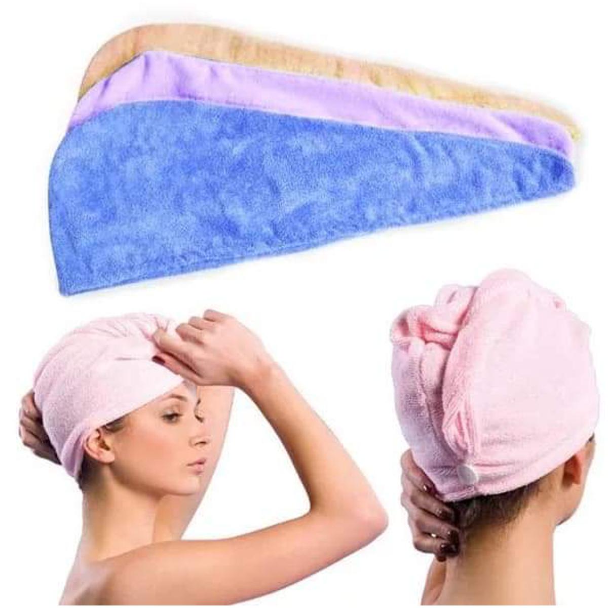 Picture of Magic Hair Wrap Bath Salon Towels Fast Drying Absorbent Cap For Women And Girls
