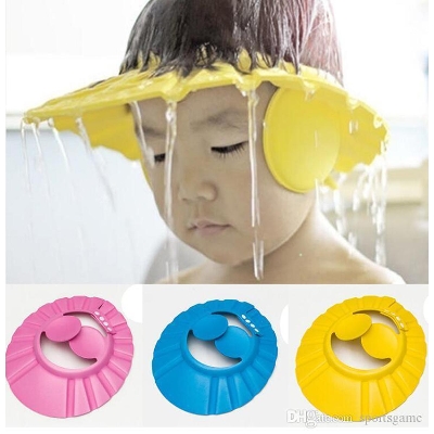 Picture of Children'S Ear Protection Bath Shower Cap-1 Pice-Vertical Color