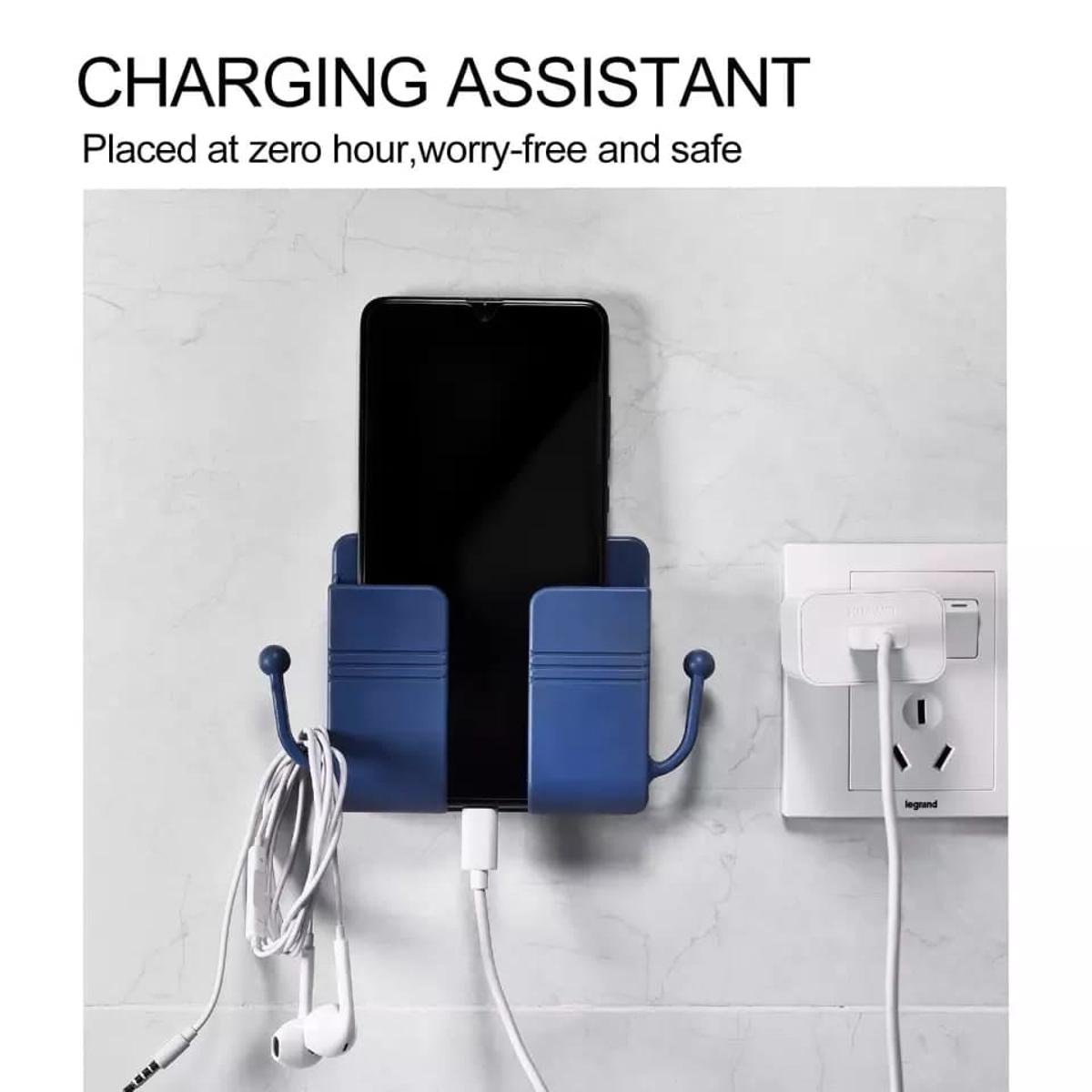 Picture of Multi-function Wall Mounted Organizer Holder, Storage Box, Remote Control, Mobile Phone Plug