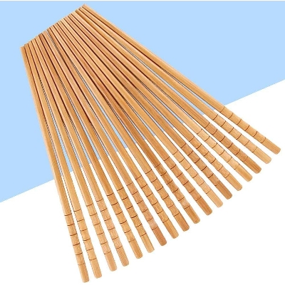 Picture of 5Pair 10Pcs Bamboo Chopsticks chines food spoon Chopsticks