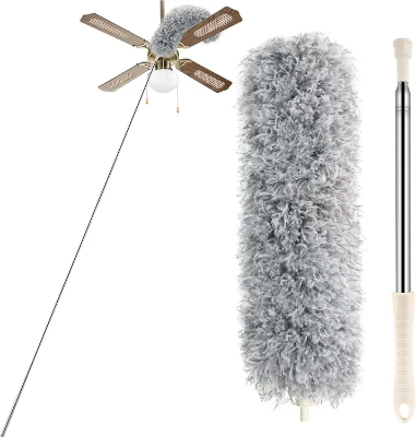 Picture of 50/100 inch Portable Bendable Feather Duster with Extra Long Extendable Microfiber Duster