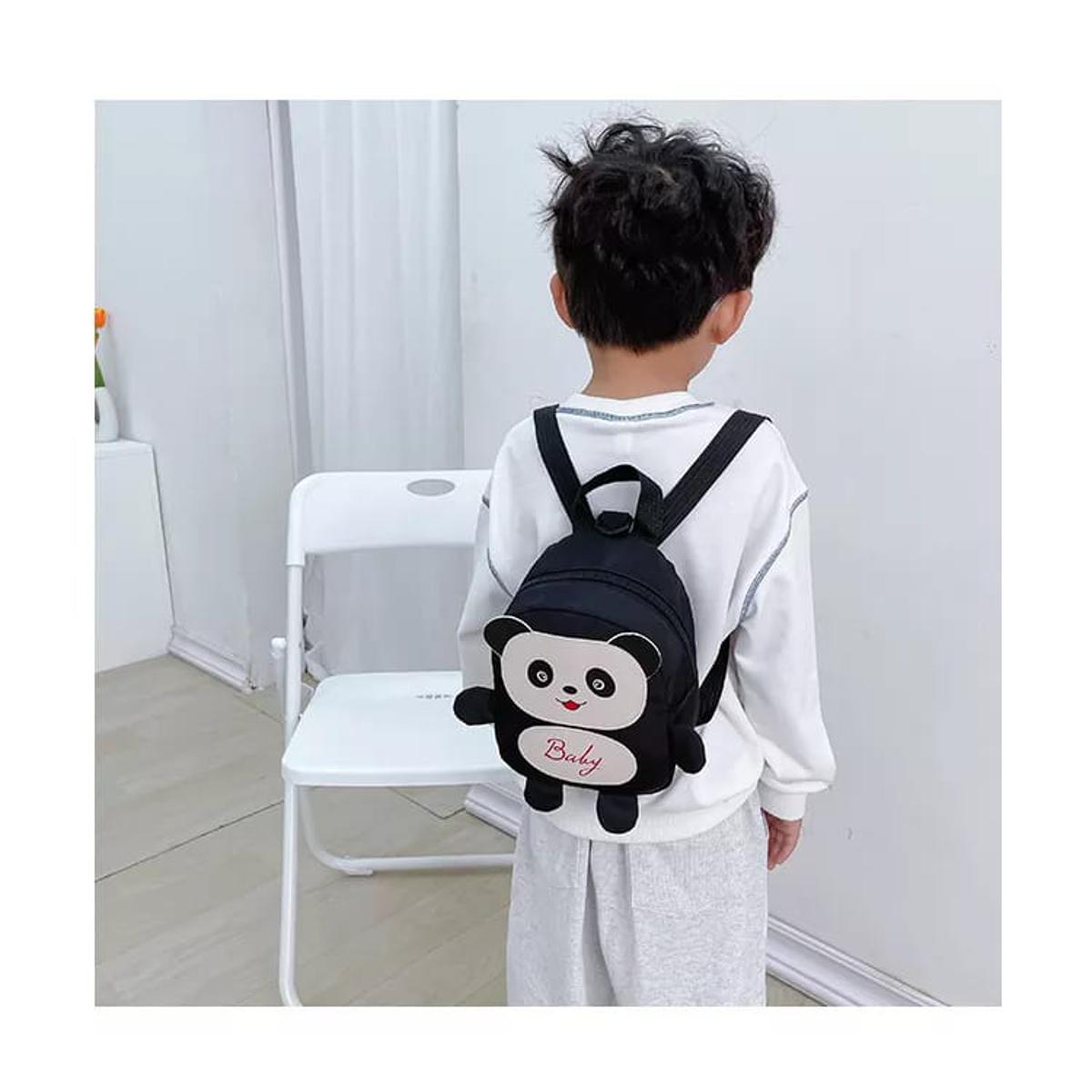 Picture of Nylon Animal Children Backpacks Kids Preschool Bags Cartoon Panda Book Bags for Baby Girl Boy Anti Lost Backpack for Kids