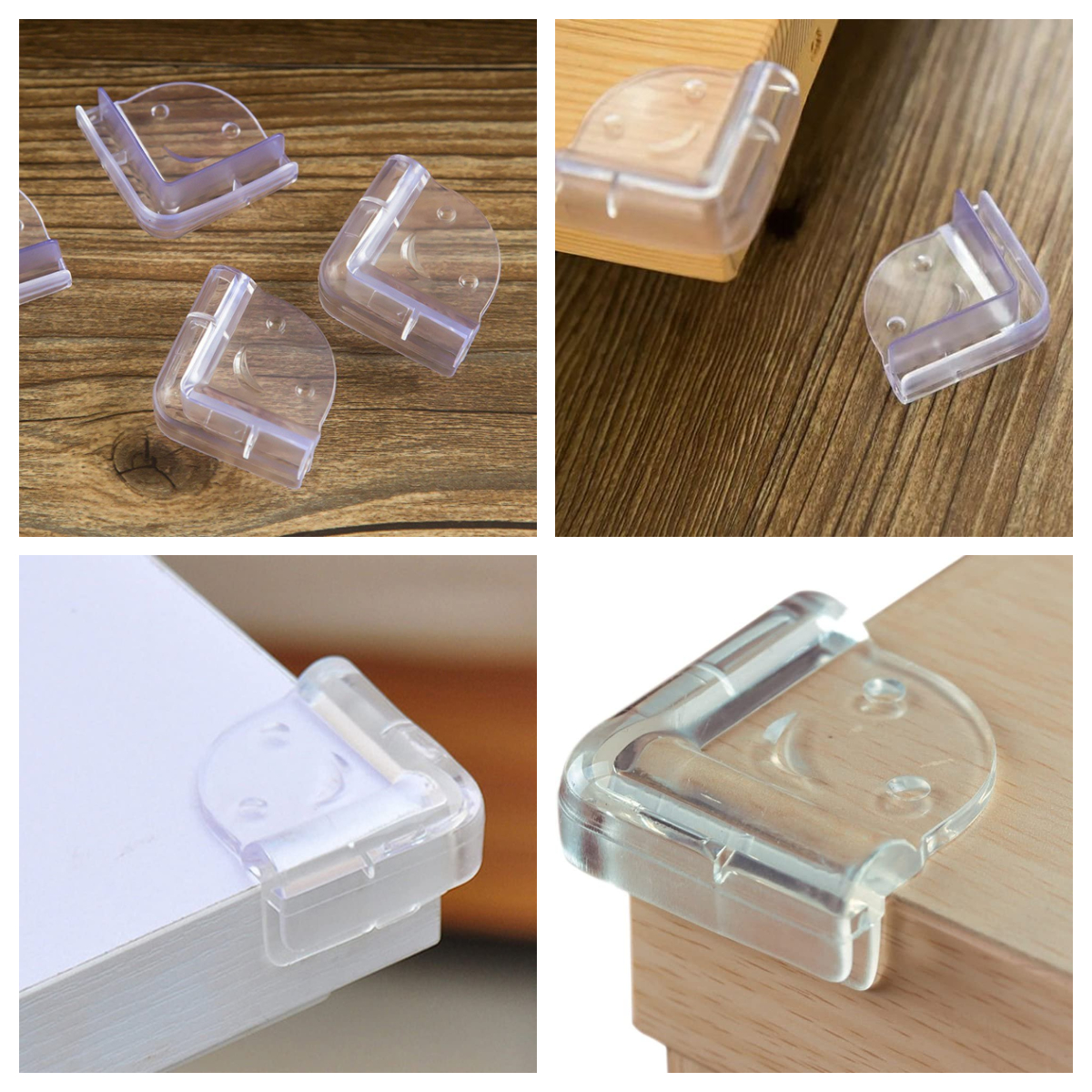 Picture of 4 pieces of Baby Safety Silicone Table Corner Protectors, Furniture Edge Corner Protectors, Anti-Collision Guards