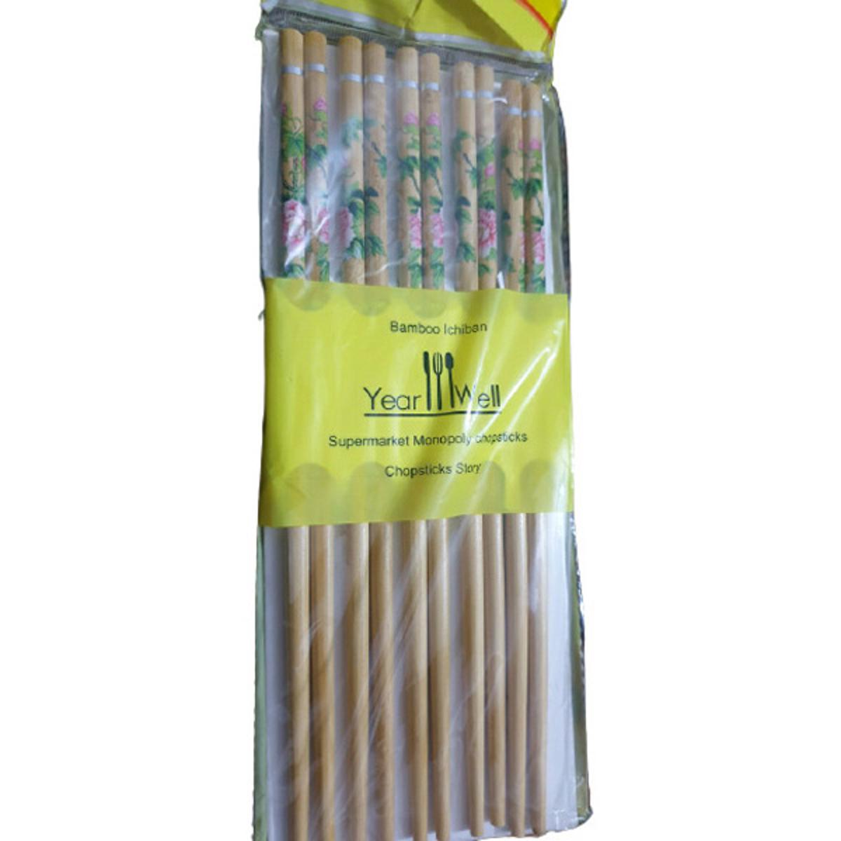 Picture of High-quality 5 pairs of 10 pieces of bamboo chopstick