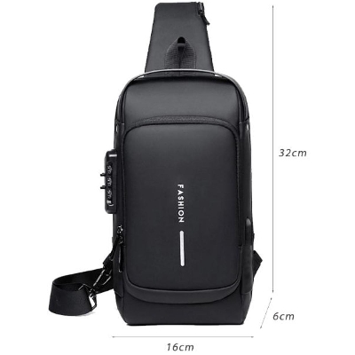 Picture of Fashion Crossbody Bag  Men Oxford Cloth Chest Bag Anti-theft Crossbody Bag Sports Backpack