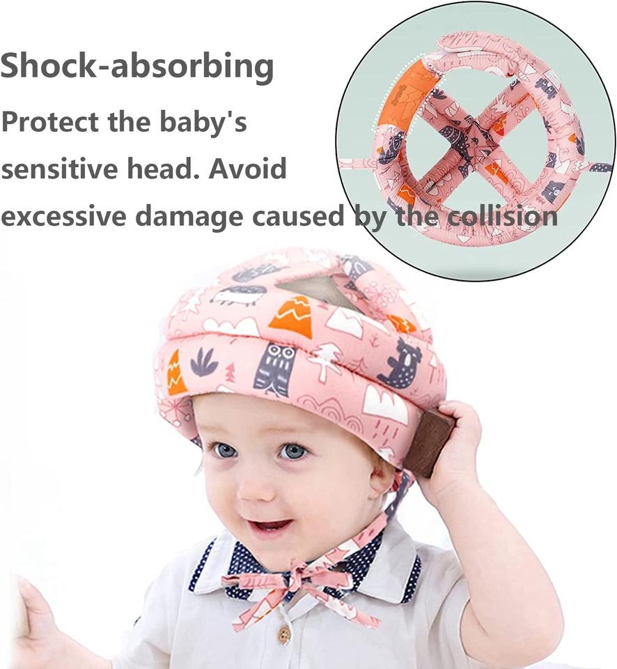 Picture of Baby Head Protector - Baby Helmet for Crawling Walking Running - No Bumps and Soft Cushion - Adjustable Protective Cap Infant Baby Safety Headguard - Toddler Helmets 6-12 Months 1-2 Years Old
