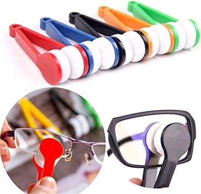 Picture of Portable Multi-function Mini Microfiber Cleaning Tool- For Sunglasses And Eyeglass / Convenient Eyeglass Cleaner Brush / Multicolor Glasses Soft Brush