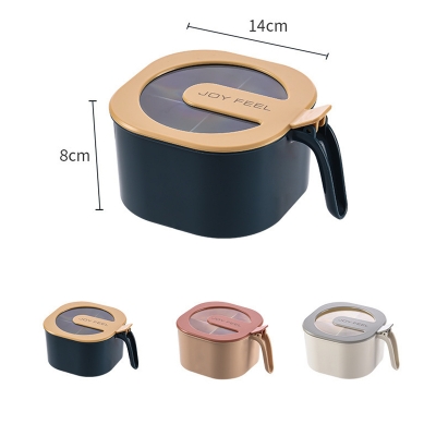 Picture of Multi Storage 4 Section Kitchen Spices Lid Box With Spoons pice Storage Spice Containers with Serving Spoons Spices Storage Box