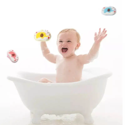 Picture of Cartoon Kids Bath Brushes Shower Product Super Soft Towel Accessories Infant Sponge Cotton Rubbing Body Wash Children Rub Baby Sponge